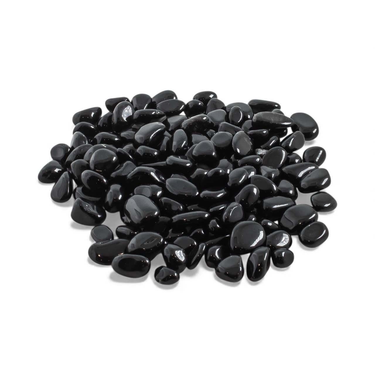 Quasar Gems USA - Wholesale Spiritual Stone/Crystal - Black Obsidian Tumbled 10-20mm 1KG/2.2lbs1