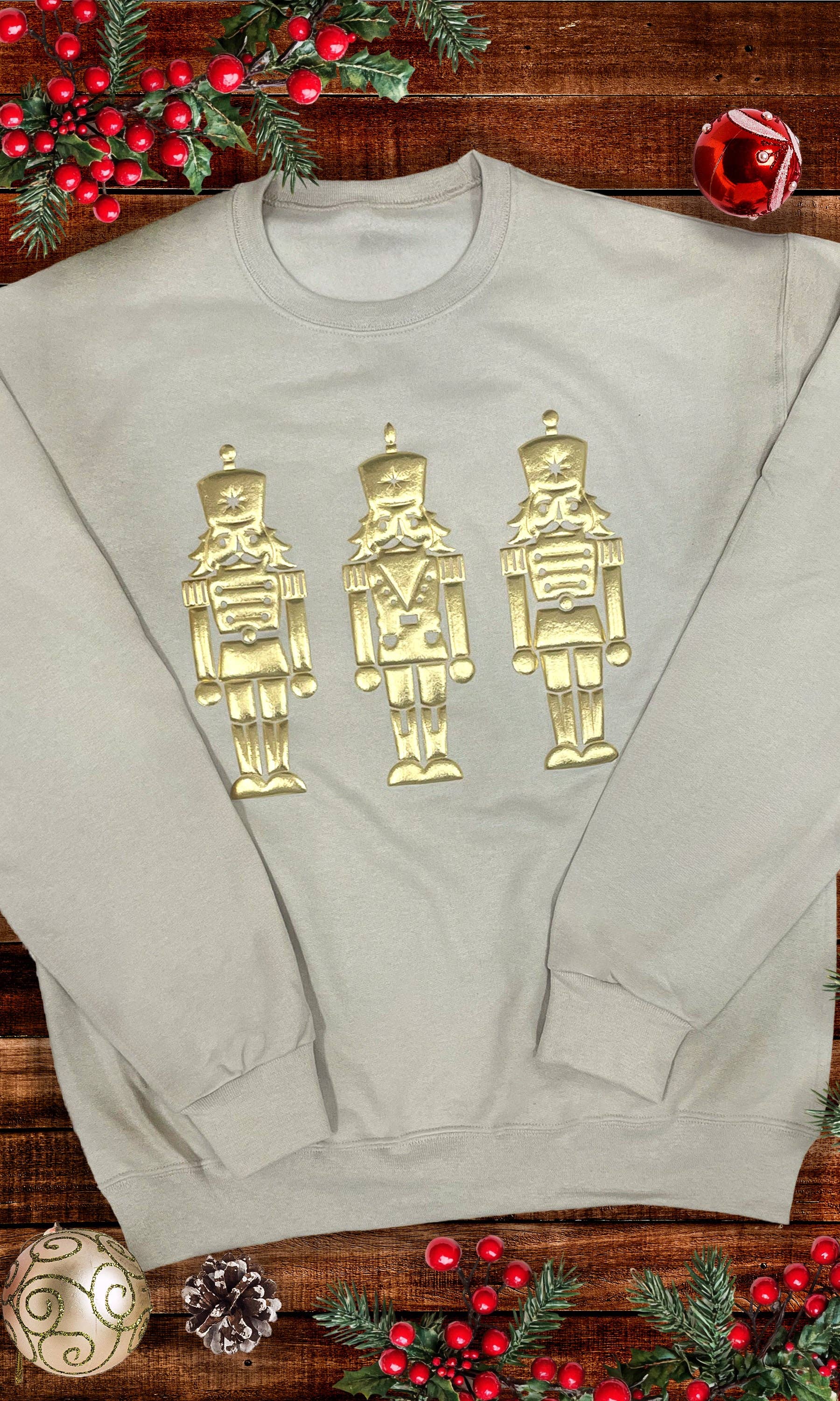 Sugar Stitch - Wholesale T-Shirt (Graphic) - Unisex - Nutcracker Metallic Puff Graphic Sweatshirt1