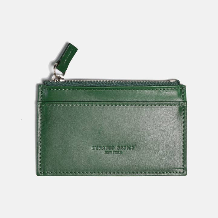 Curated Basics - Wholesale Card Holder - Unisex - Zipper Leather Cardholder