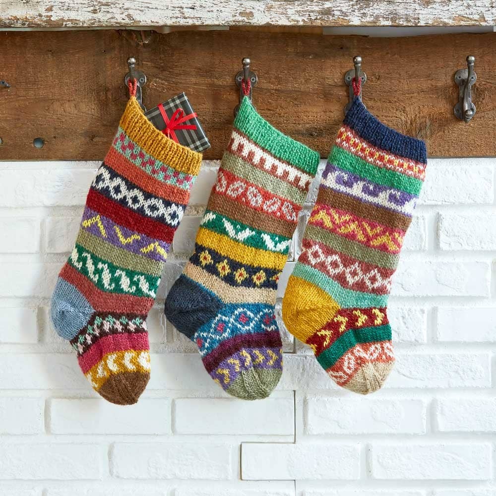 SERRV International - Wholesale Holiday Stocking - Nepali Remnant Patterned Stocking1