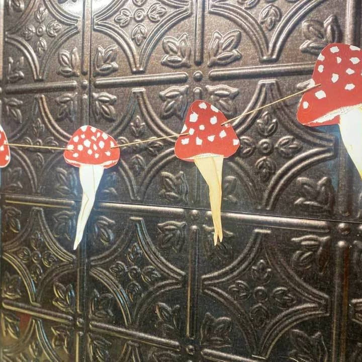 Shannon Marie Makes - Wholesale Bunting/Garland - Cheeky Mushroom Garland, Mushroom Bunting, Amanita