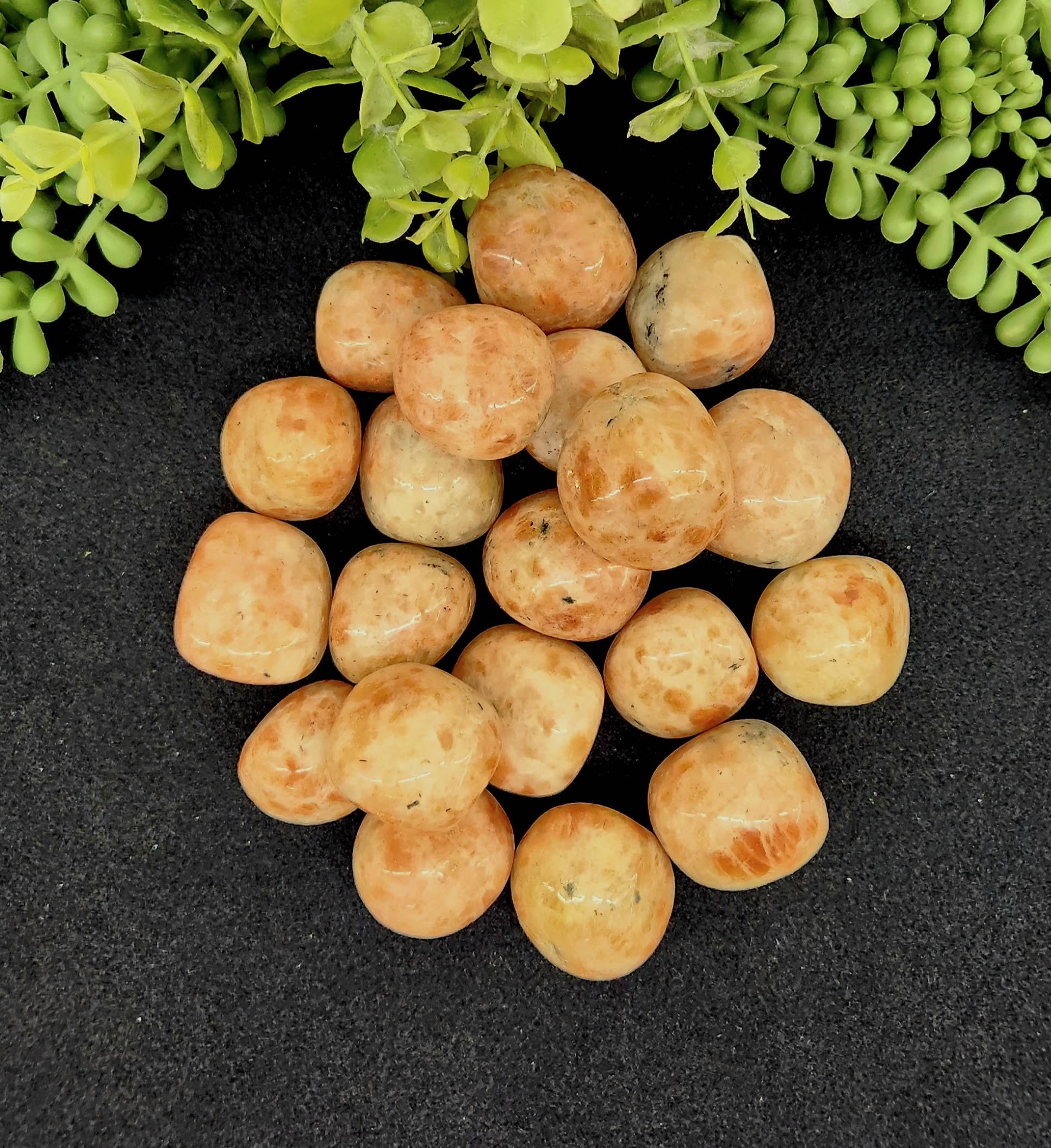 Meraki Gemstones - Wholesale Spiritual Stone/Crystal - Sunstone Tumbled Stones (1kg/2.2 lbs.)  Approx. 30-35mm1