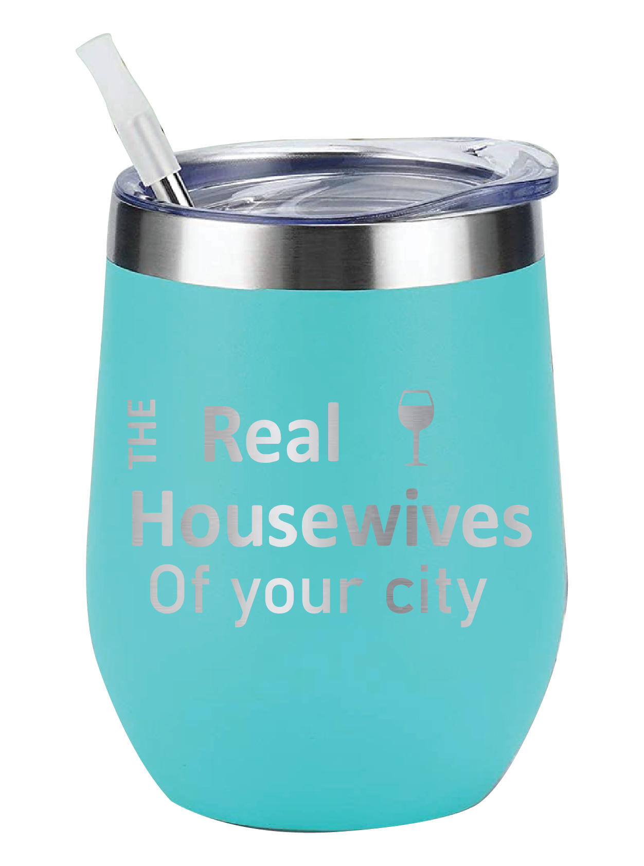 Oh It's A Party - Wholesale Insulated Mug/Tumbler - the Real Housewives 12Oz  Wine Tumblers, Stainless Steel1