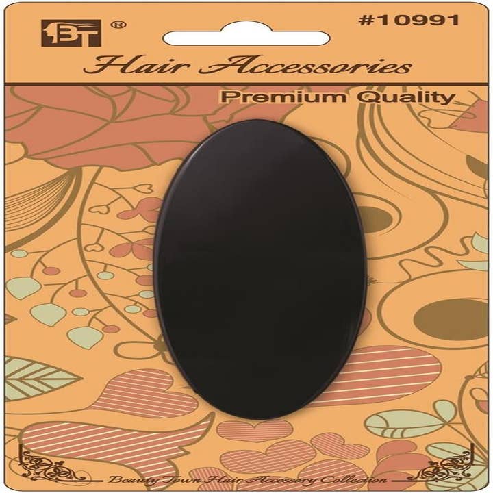 KT Supply - Wholesale Retailer Display - Jewelry - Large Barrette Clip 9Cm 1PcsBlack1