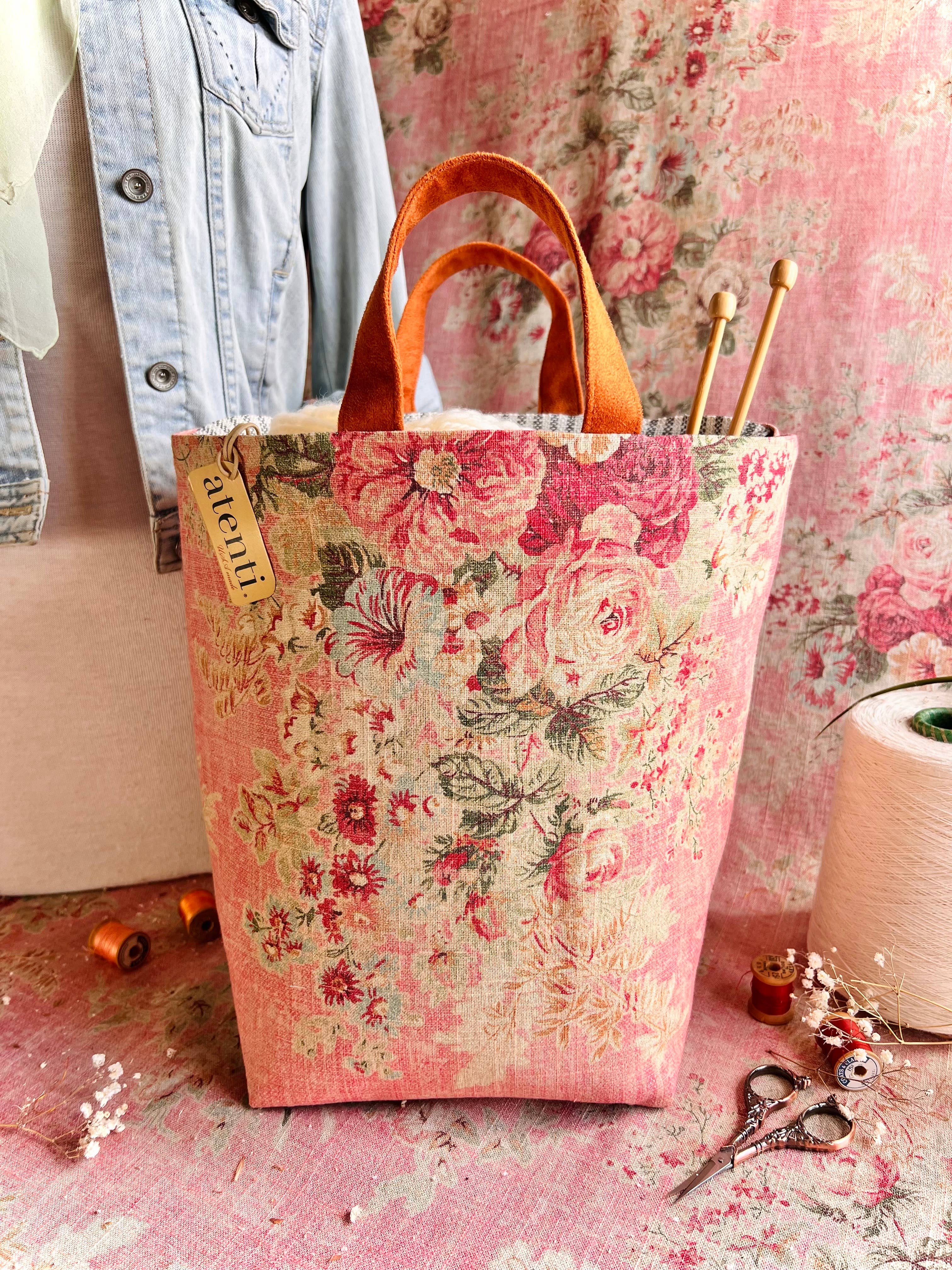 Atenti - Wholesale Tote Bag - Women's - Rosewood Hope Basket, Project Bag7