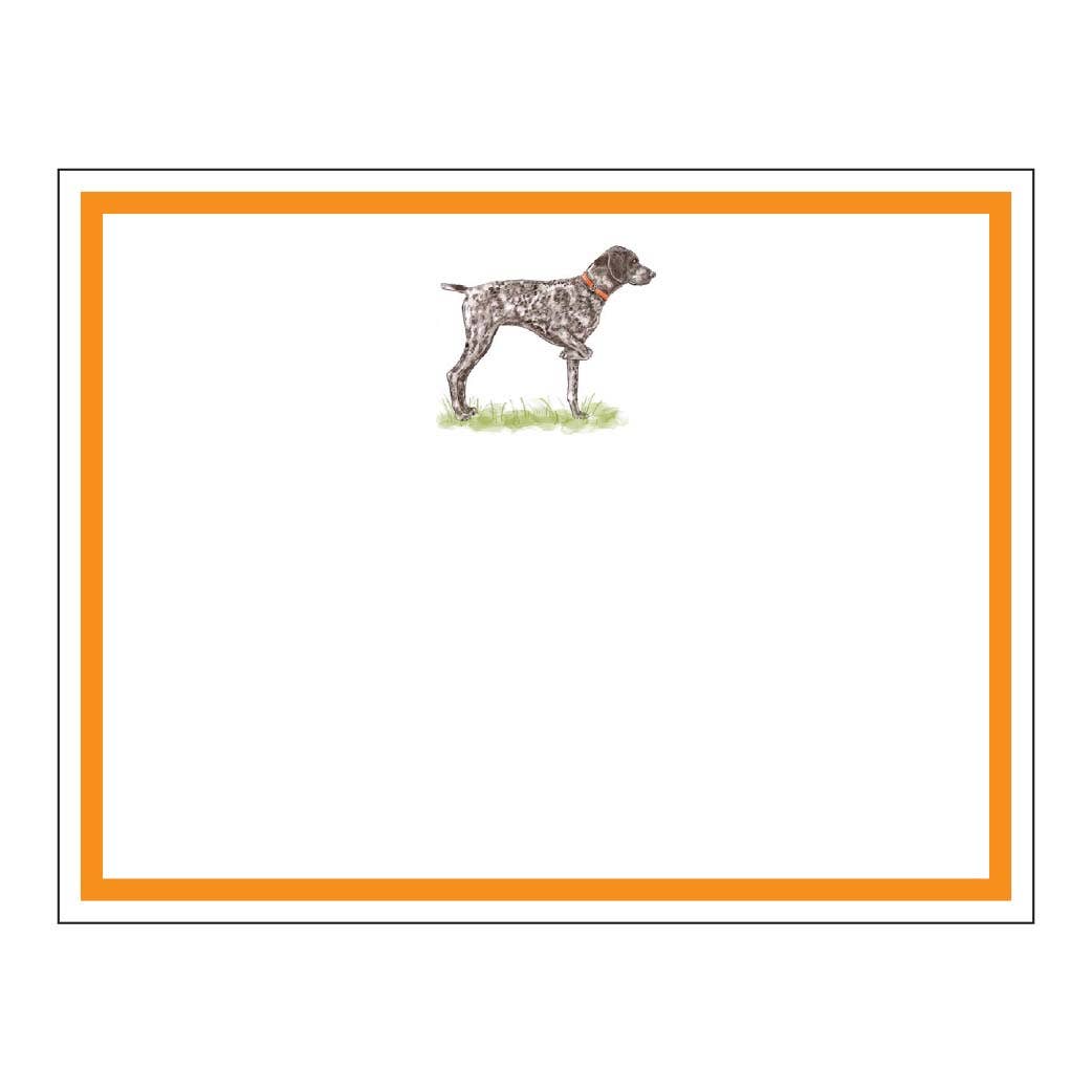 Donovan Designs – wholesale Stationery/notecard set – German Shorthaired Pointer Flat Note Cards0