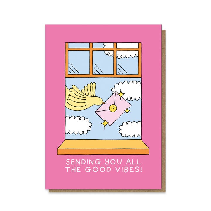 Stormy Knight - Wholesale Encouragement Card - All The Good Vibes Card | Positivity Card | Feel Good