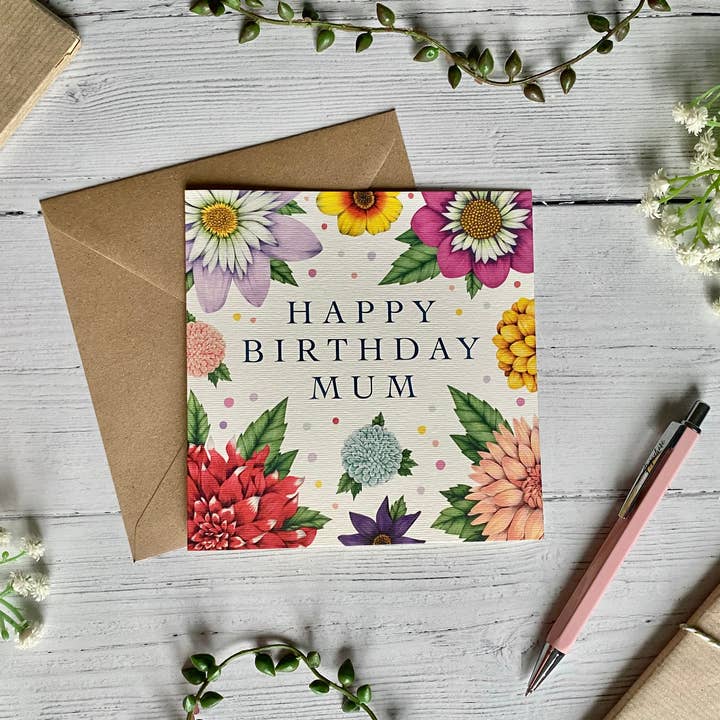 Cartão de felicitações de mãe feliz aniversário por atacado de By Becky Amelia