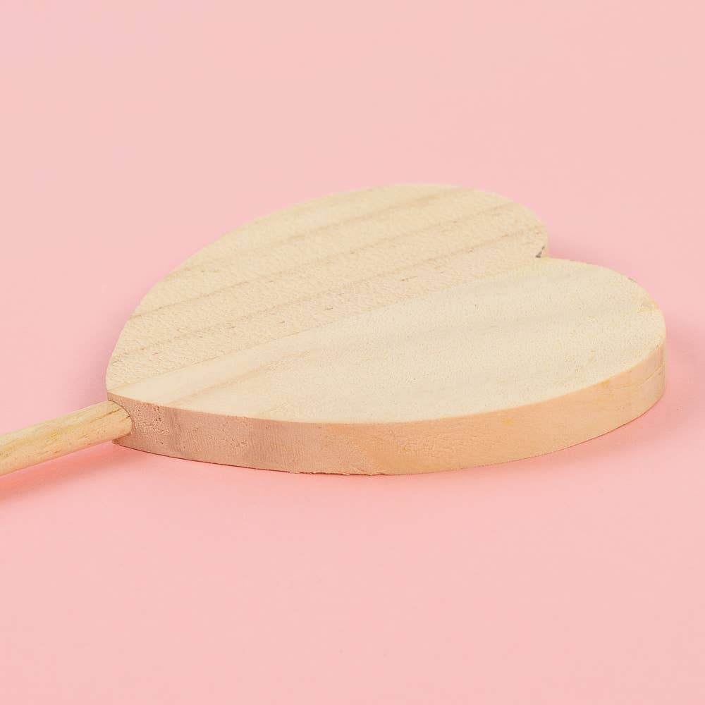 Factory Direct Craft - Wholesale Craft Supplies - Unfinished Wooden Heart Wand – Craft, Decor & Costume Magic3