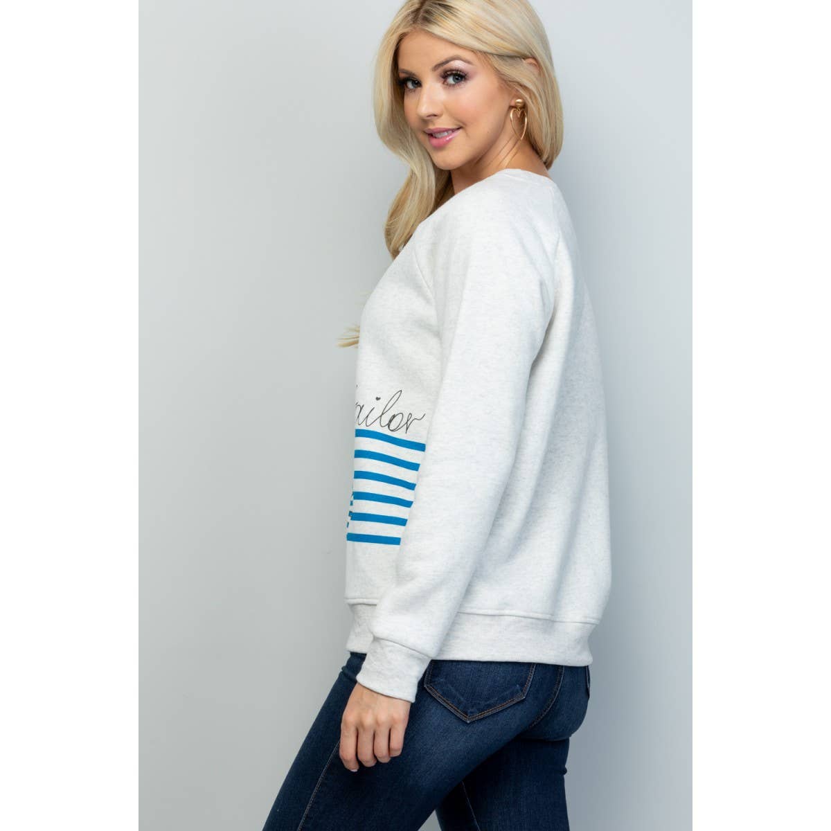 HELLO■HS Mermaid Logo Sweatshirt ■送料込 Wholesale Hello Sailor Print Sweatshirt for your store - Faire
