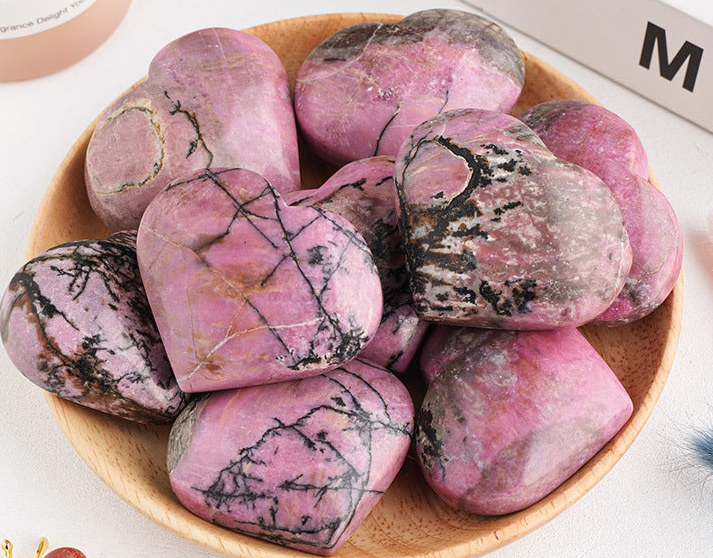 Moon Rituals - Wholesale Spiritual stone/crystal - Rhodonite Heart - Love and Compassion, Christmas Crystal Gift2