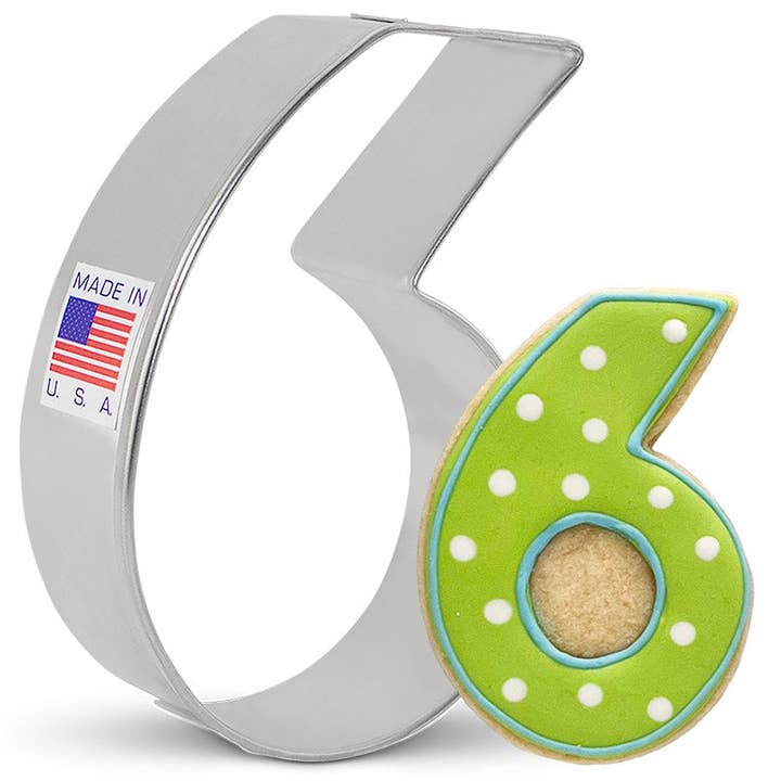 Number 6 & 9 Cookie Cutter. (Bag of 1 Dozen) for wholesale by Ann Clark