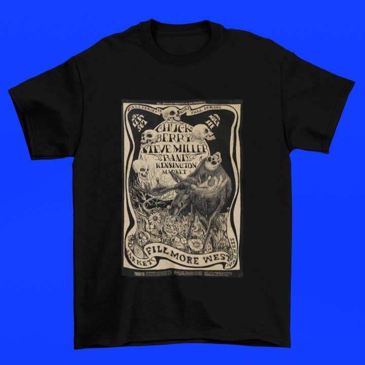 T-shirt graphique Rock Steve Miller Band pour la vente par Carolina Moon