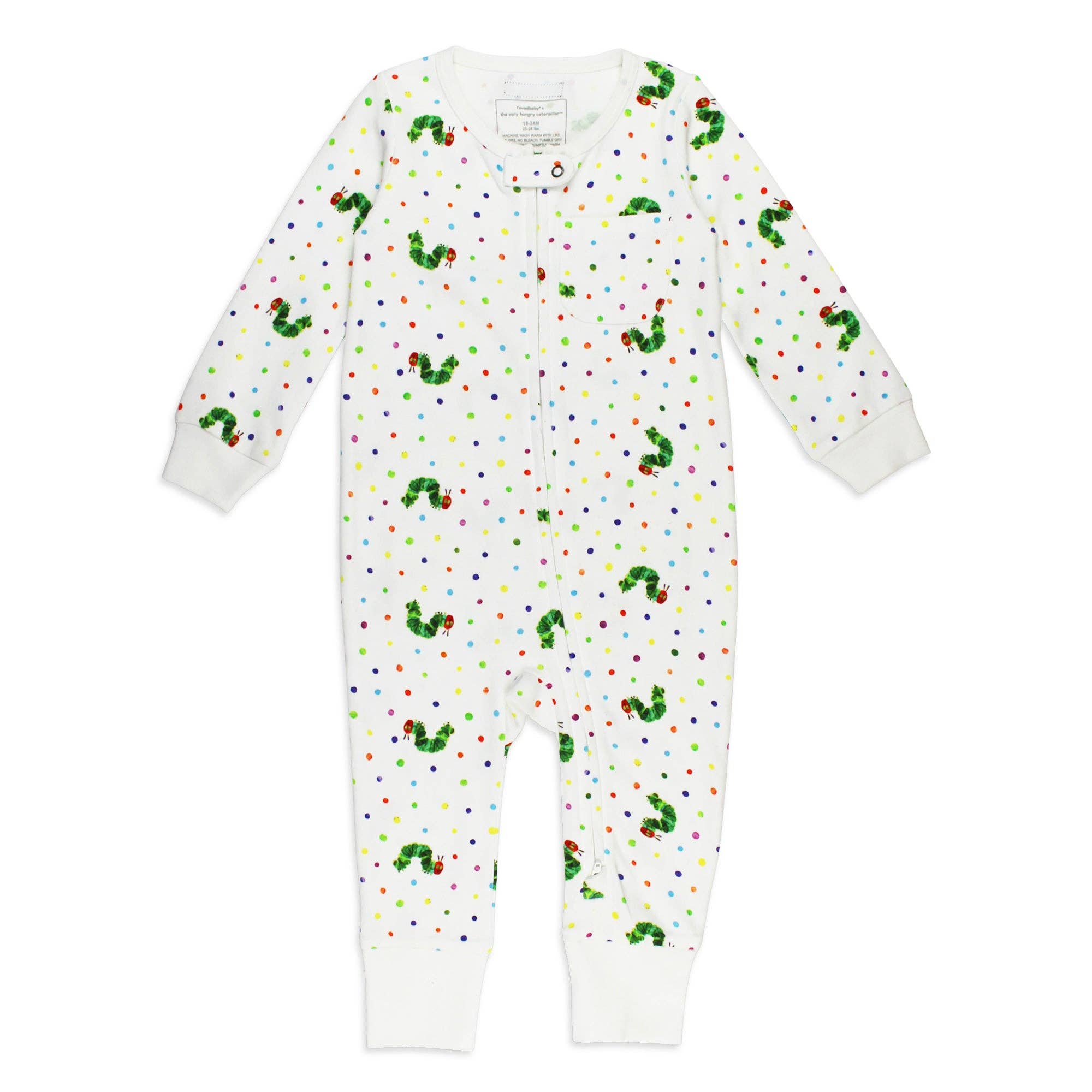 L'ovedbaby - Vendita all'ingrosso Tutina - Neonati - Caterpillar | Tutina con cerniera organica0