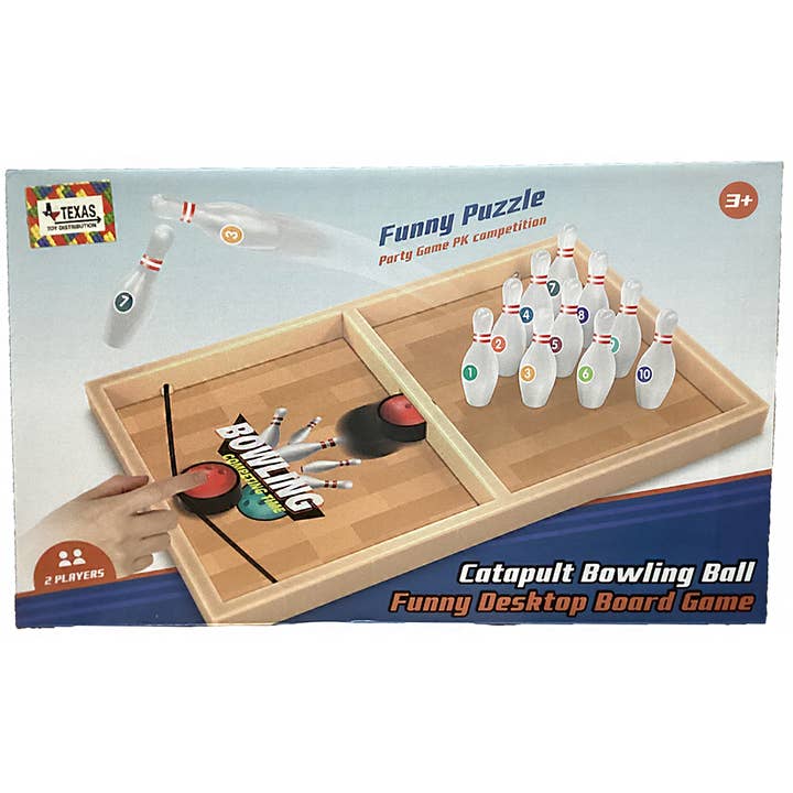 Texas Toy Distribution - Vente Jeux de société - Jeu de société de bowling catapulte de table