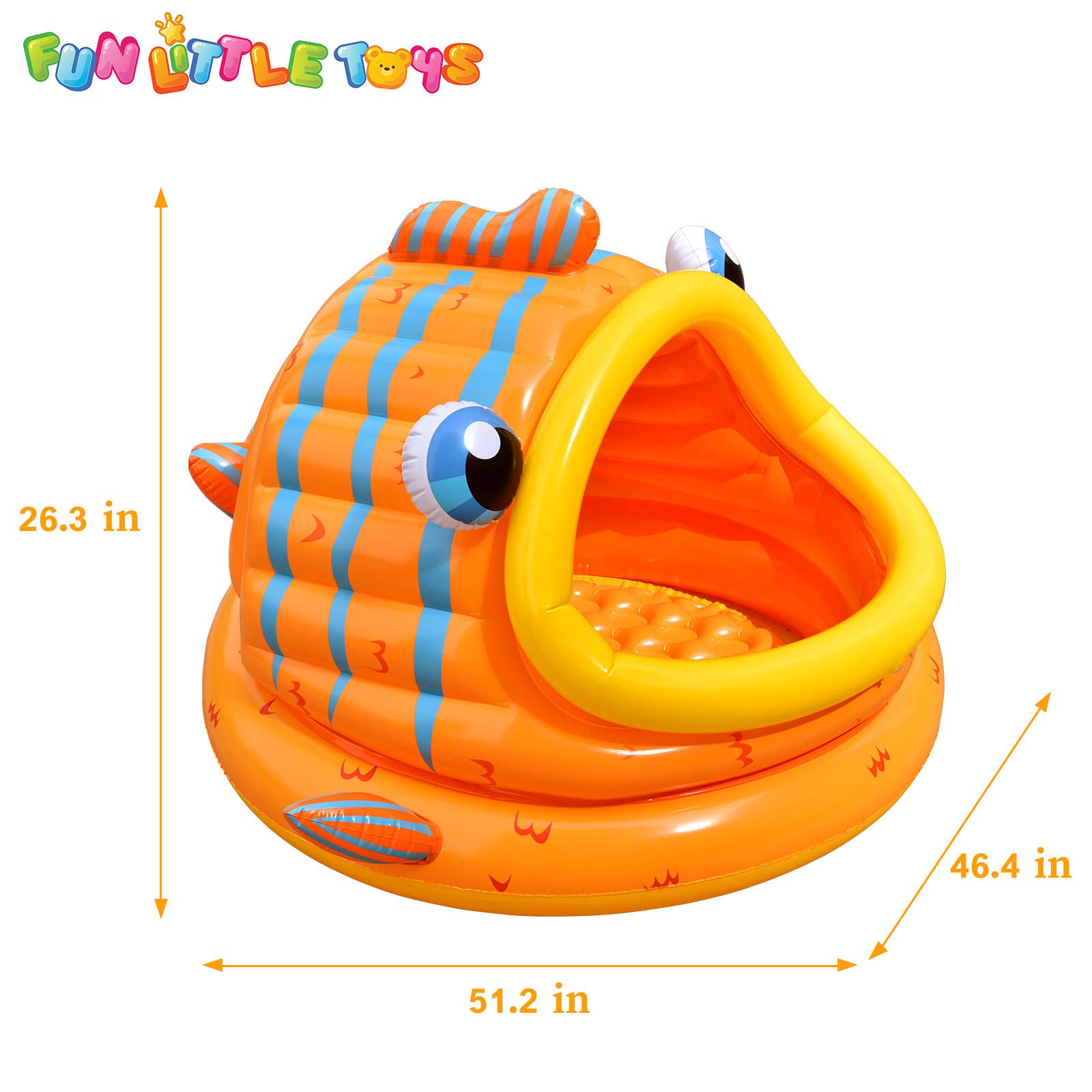 Fun Little Toys - Wholesale Opblaasbaar speelgoed - Little Inflatable Goldfish Kinderzwembad2