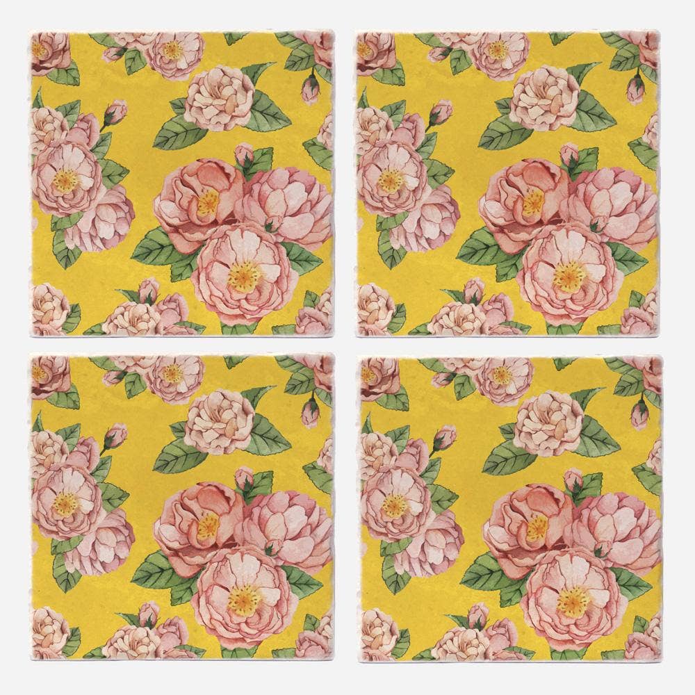 Versatile Coasters Canada - Wholesale Coasters - Antique Flowers Coasters2
