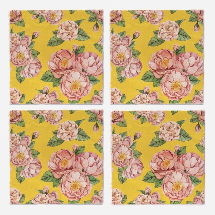 Versatile Coasters Canada - Wholesale Coasters - Antique Flowers Coasters2