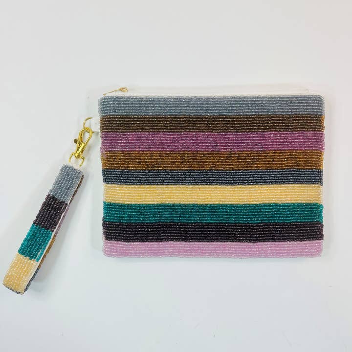 MKay Style - Wholesale Coin Purse - Women's - Wristlet Coin Purse, Beaded Coin Pouch With Wrist Strap2