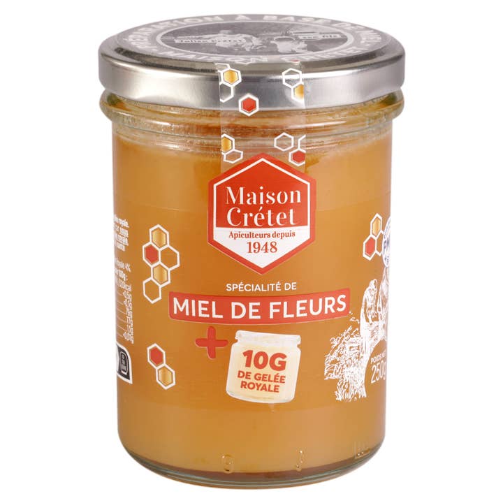 Maison CRÉTET - Wholesale Honey - Flower Honey and Royal Jelly 250g