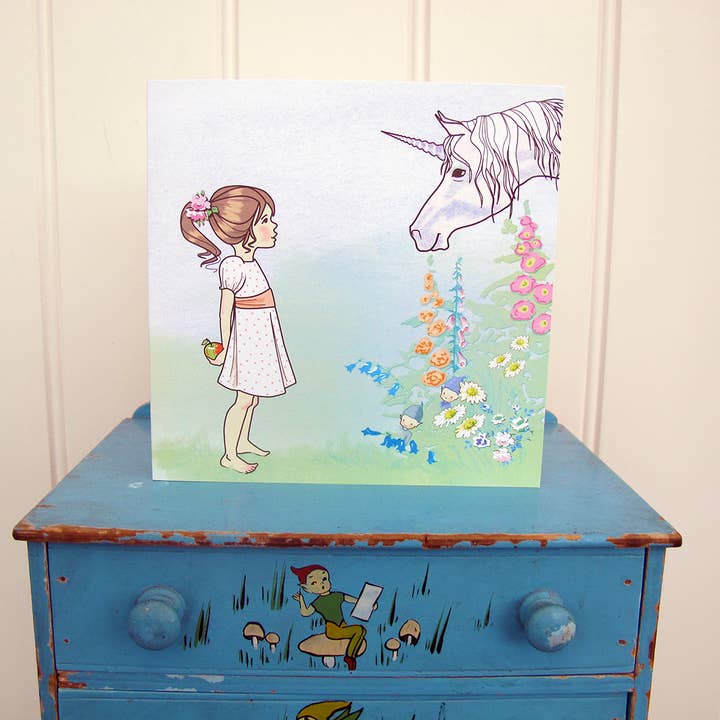unicorn friends card for wholesale by Made In Pixieland