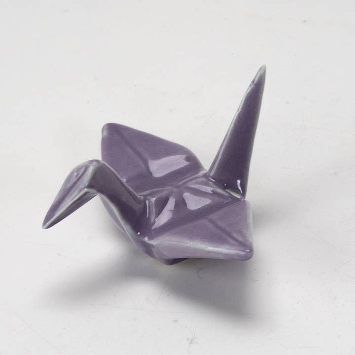 Urban Tokyo – wholesale Skedfat – Origami Trana Porslin Ätpinnar Viloplats 2"L Lila (12/288)