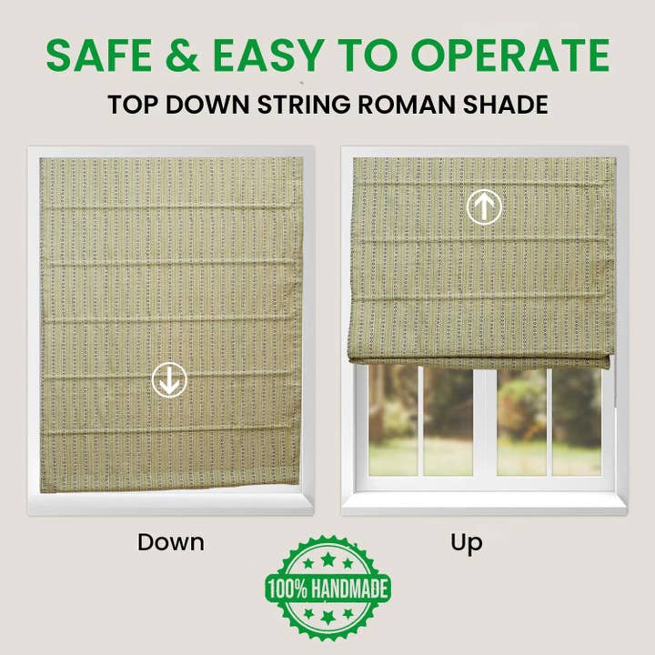 Fabdivine - Wholesale Blinds - Handcarfted Print Pure Linen Window Shade - Ethnic Leheriya4