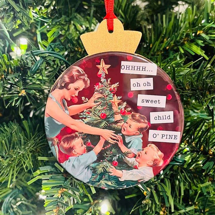SÜSSES KIND O'PINE - VINTAGE WEIHNACHTS-DAMEN-ORNAMENT für den Großhandel von Stuck On Joy