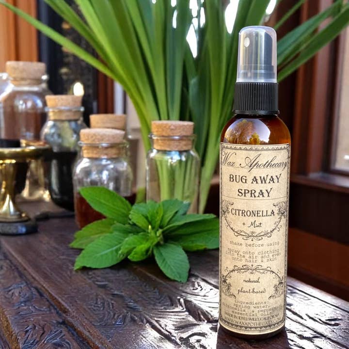 4oz Citronella + Mint Spray – Natural Cooling Bug Repellent for wholesale by Wax Apothecary