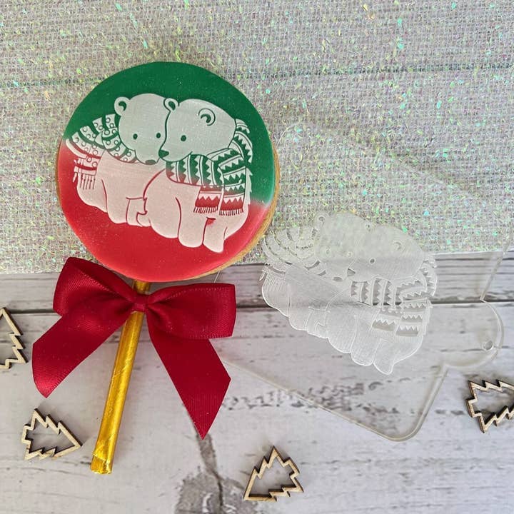 Welshcrafter Design – wholesale Biscuit cutter – Cookie Embosser Stamp. Cupcakes. Icing Debosser. Christmas1