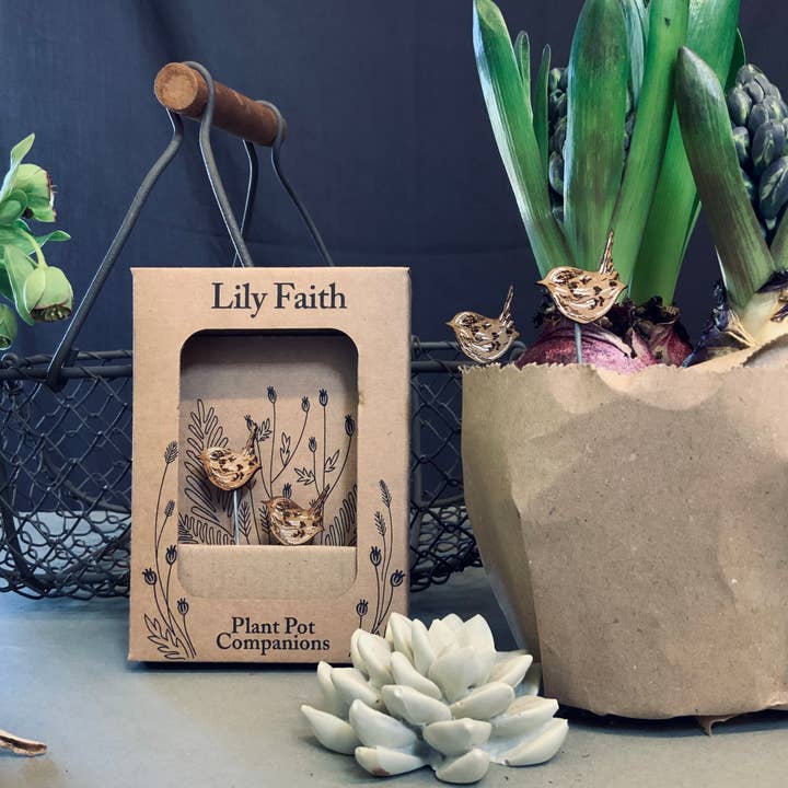 Wren Plant Pot Companions for wholesale by Lily Faith