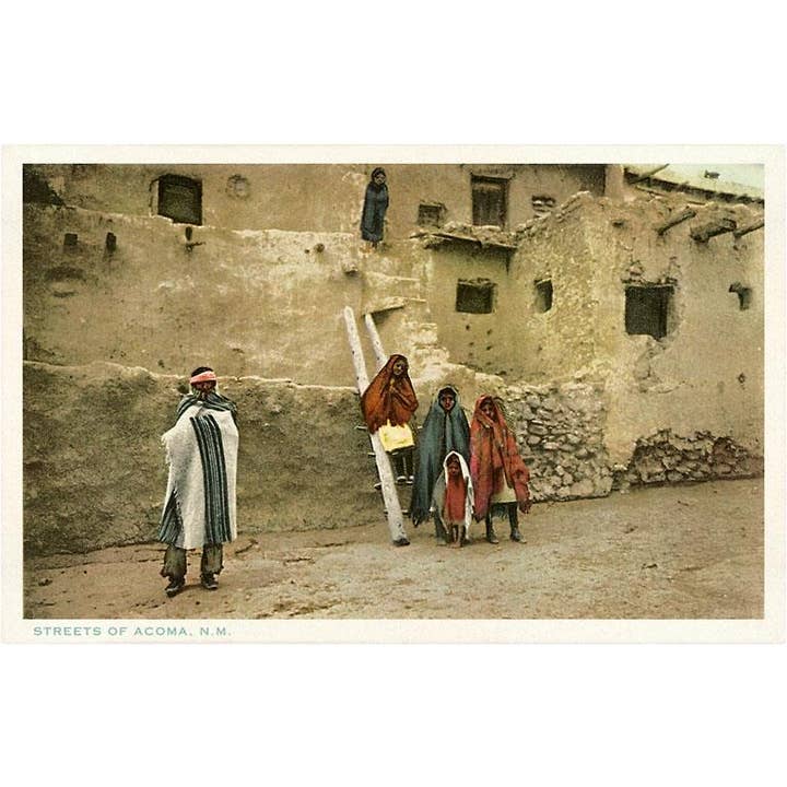 Found Image Press - Wholesale Sticker - Sticker NA-98 Acoma Pueblo, New Mexico