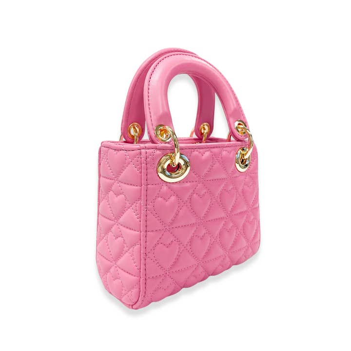 Doe a Dear - Wholesale Crossbody Bag - Kids - B1381 Heart-Quilted Bag (5 Colors)4