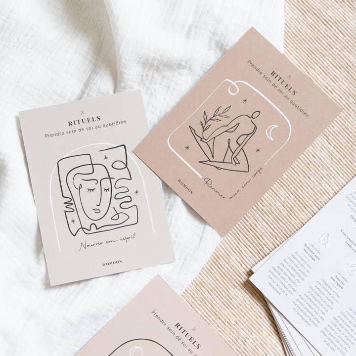 Womoon - Vente Cartes de tarot - KIT Prendre soin de soi au quotidien