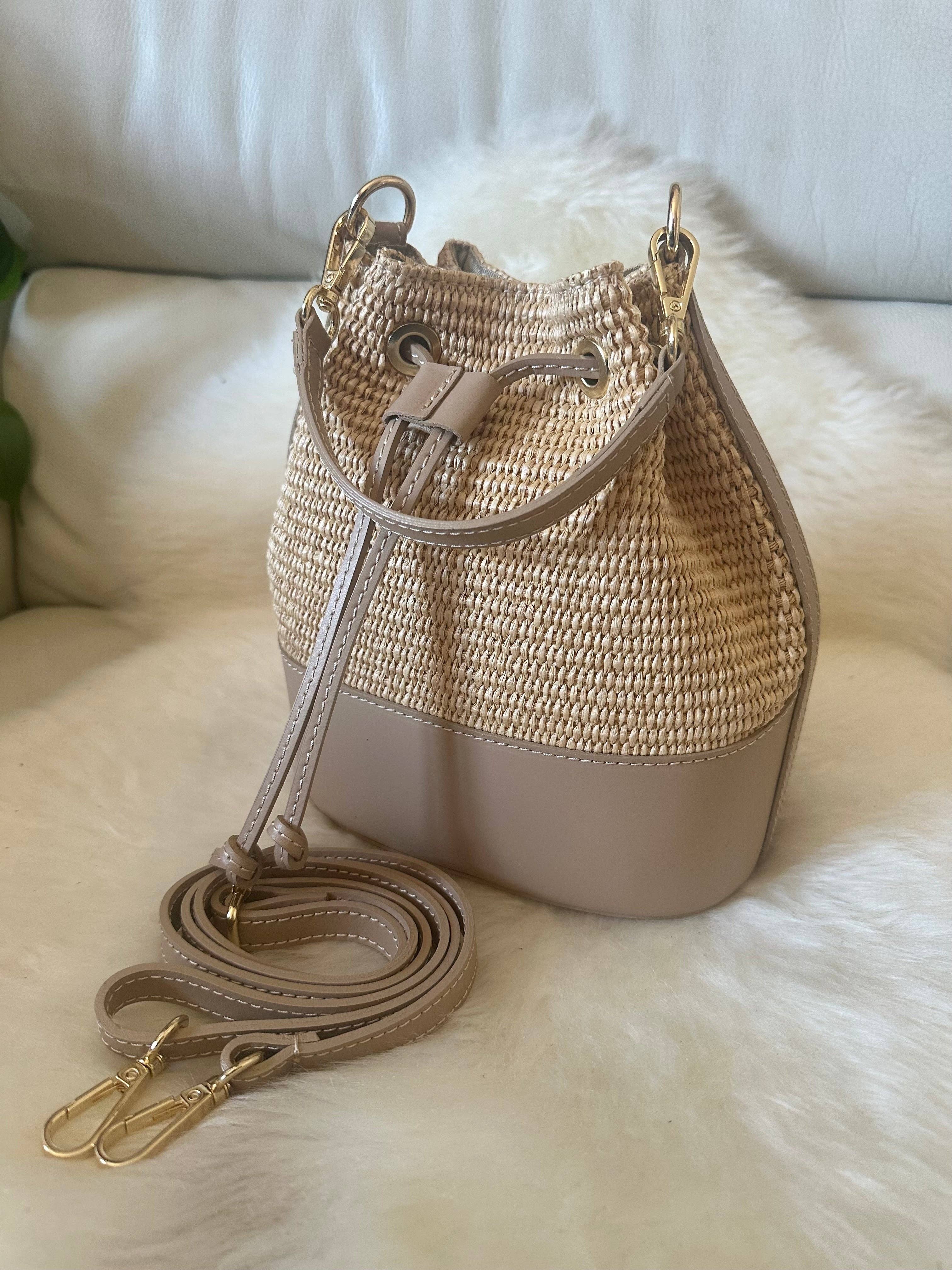 Zhade - Wholesale Beach Bag - MISS Bucket classic- raffia13