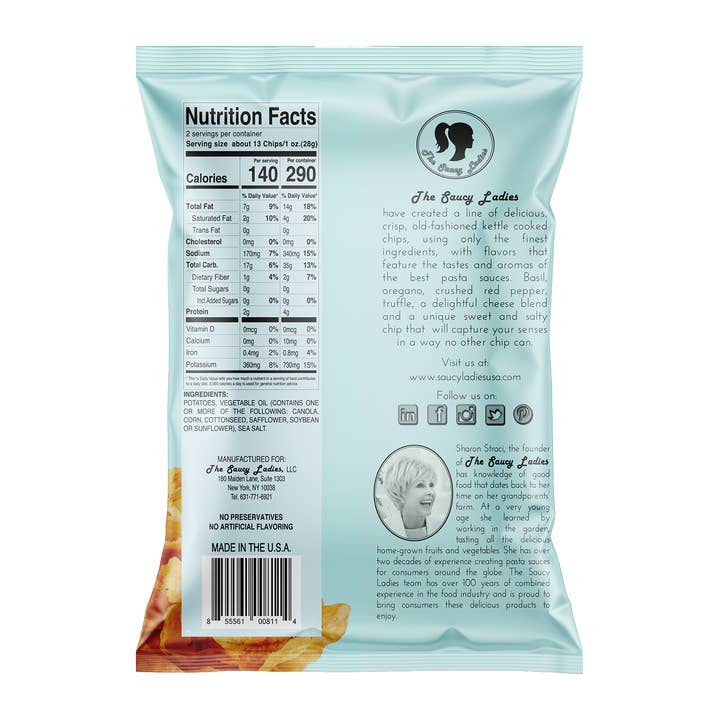 The Saucy Ladies - Wholesale Crisps - Saucy Ladies Old-Fashioned Kettle Chips - 2oz1