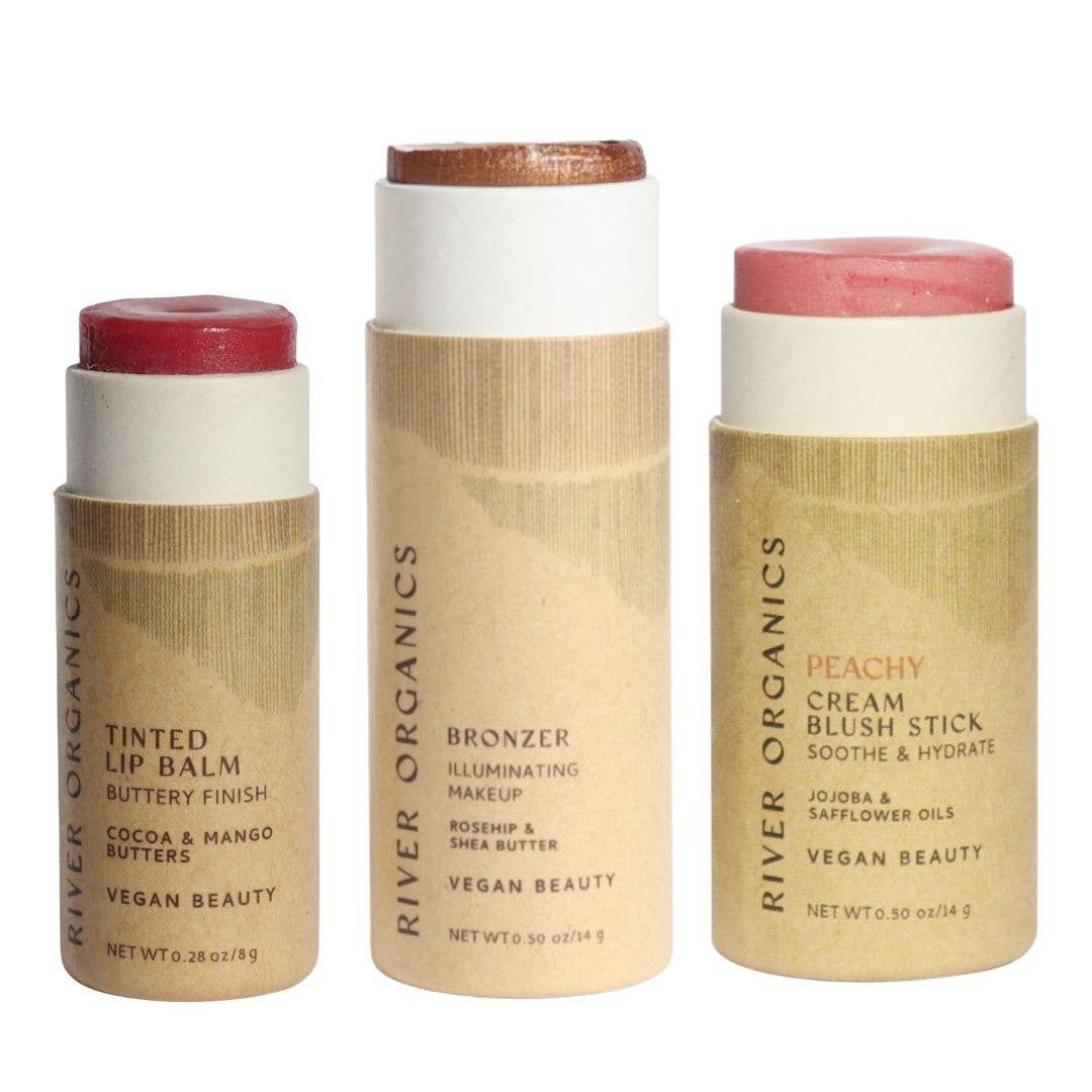 River Organics - Wholesale Lip Balm Set - Lip + Highlighter + Blush Set (Mix & Match)31