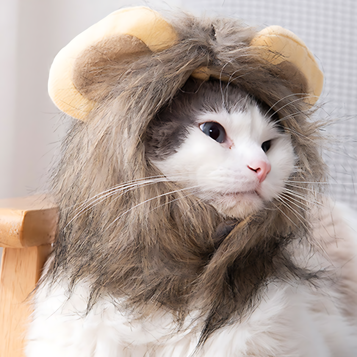 Brown Lion Mane Wig for Cats and Dogs – Pet Costume Hat_CWAH3745 for wholesale on Faire4