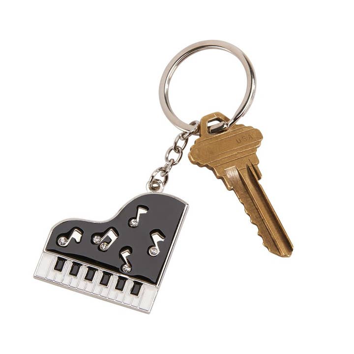 Creative Gifts International Inc. - Wholesale Keychain - Unisex - Piano Keychain with Crystals, 3.5"