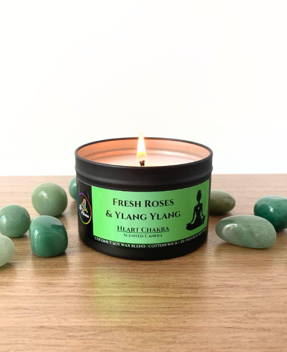 Lit From Above - Wholesale Jar/Filled Candle - Fresh Roses & Ylang Ylang • 6 oz3