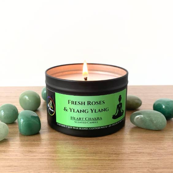 Lit From Above - Wholesale Jar/Filled Candle - Fresh Roses & Ylang Ylang • 6 oz3