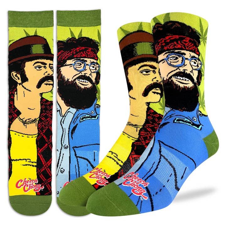 Men's Cheech & Chong Portraits Socks for wholesale by Good Luck Sock