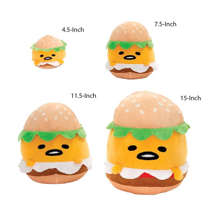 Fiesta: Sanrio Gudetama Hamburger Plush for wholesale by The Shumi Company