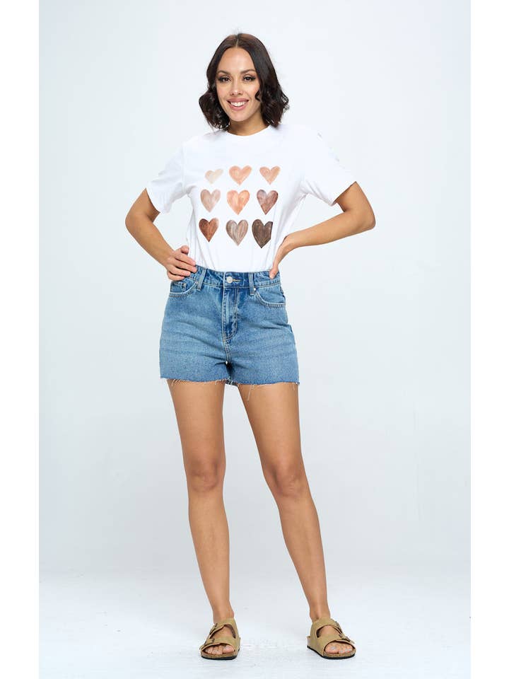 BLUE AGE - Vente Short – femme - SHORT EN JEAN TAILLE HAUTE À OURLET GRIS6