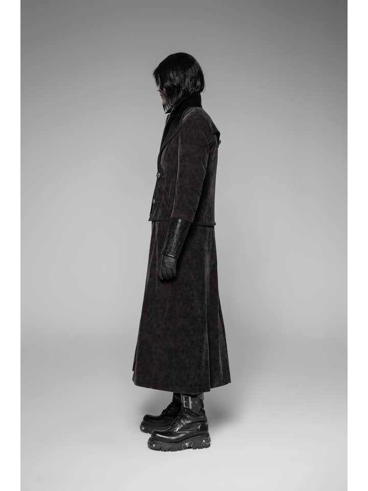 Brun Aftagelig Gentleman stil punk jakke for engroshandel på Faire4