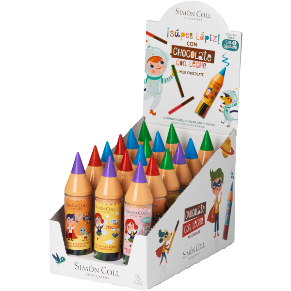 ADG Diffusion - Wholesale Chocolate - MAXI CHOCOLATE PENCILS - 18 pcs displays1