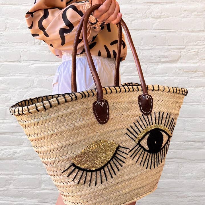 Steraraffia - Wholesale Beach Bag - Talazut – Handmade Amazigh Straw Bag | French Market Basket