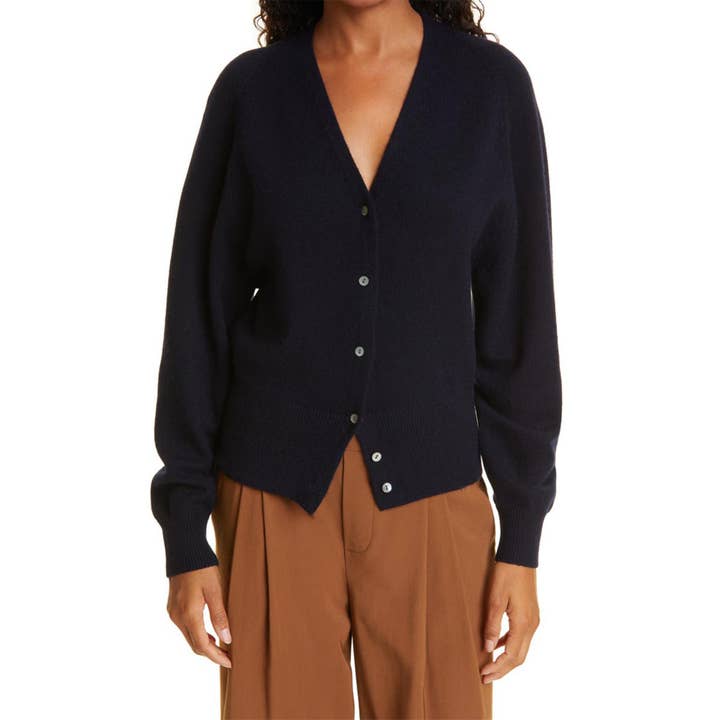 Essential V-neck Cashmere Cardigan for wholesale by Khangri Textiles