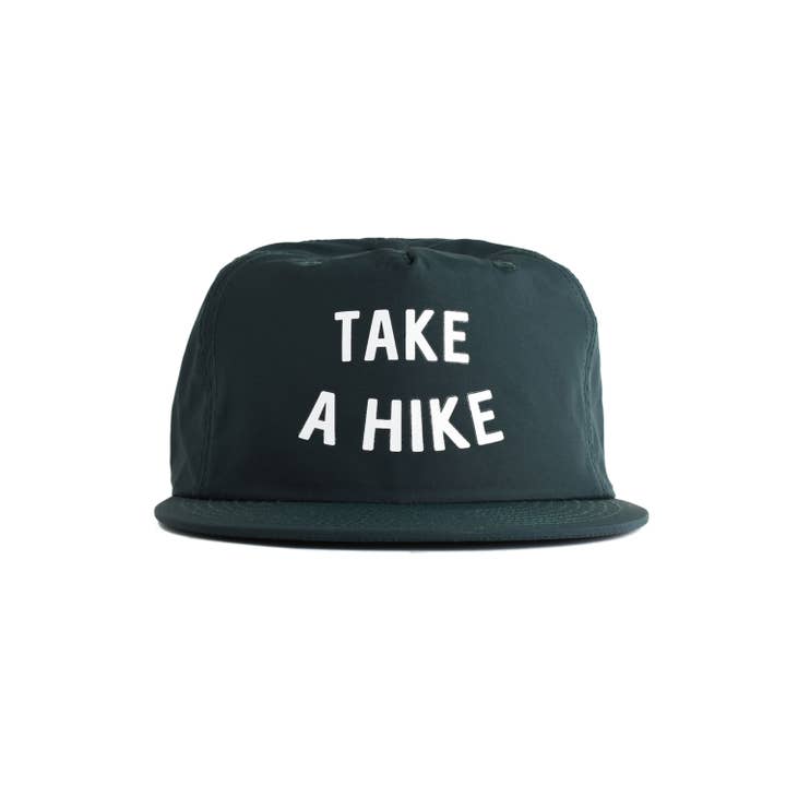 Endless August Supply Co. - Wholesale Flat Brim Cap - Unisex - Take A Hike Recycled Nylon Quick Dry Hat - pine green