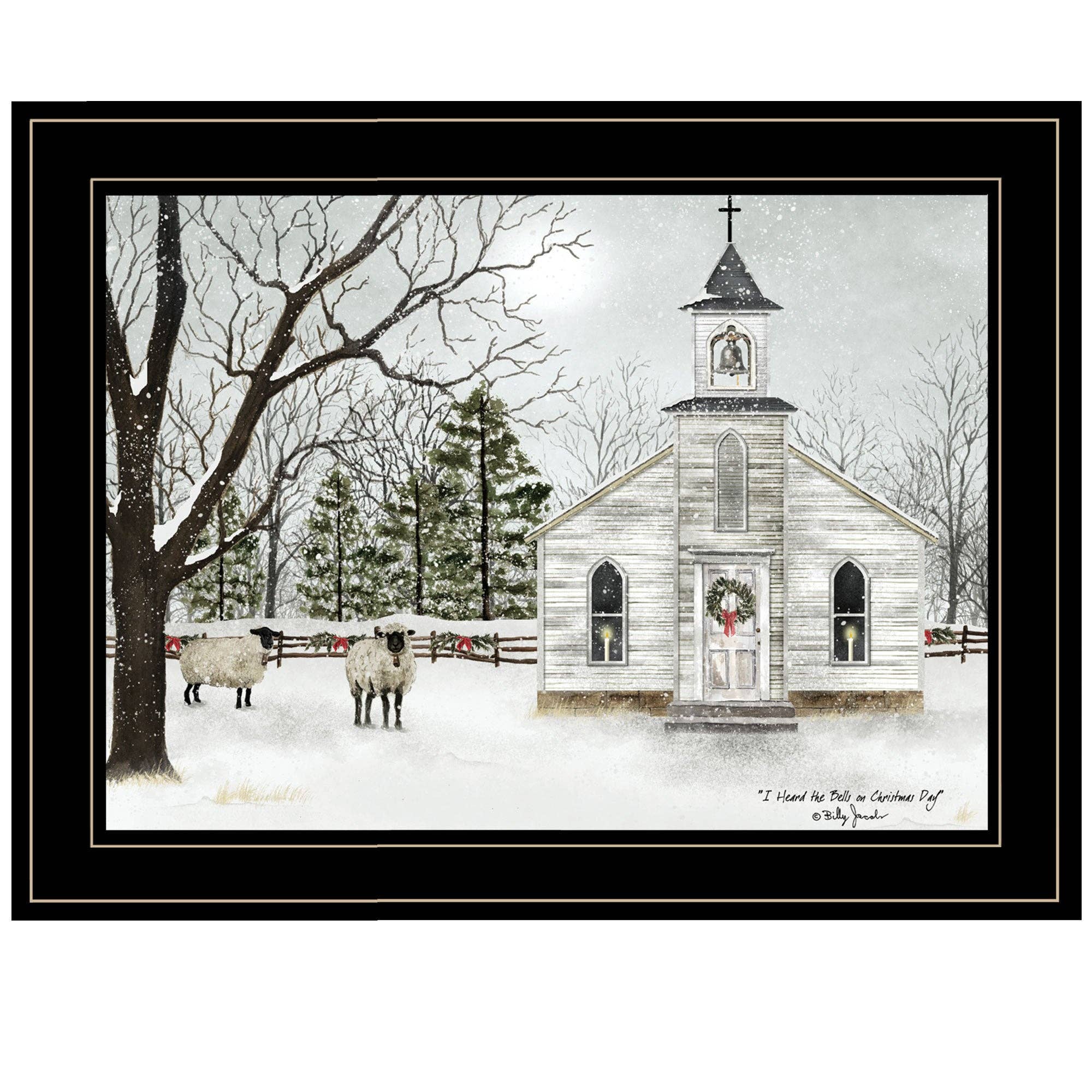HOMYCASA DESIGN INC - Wholesale Art Print - I Heard the Bells Framed Wall Art by Billy Jacobs0